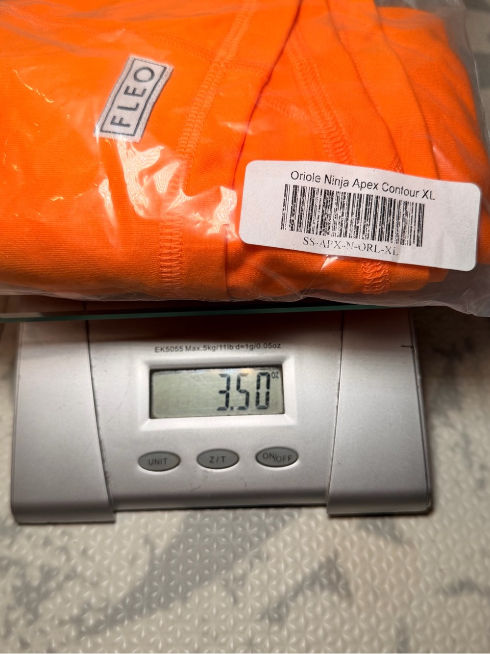New Fleo Women's Apex Contour Shorts — Vibrant Orange Size XL 3.25" inseam - Picture 2 of 2
